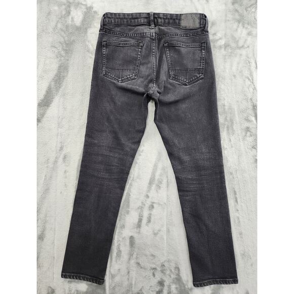 Aeropostale Slim Premium Air Jean Size 29/30 Washed Black Stretch Denim Skinny - Picture 4 of 14